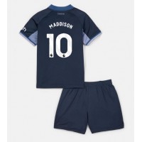 Dětský fotbalový dres Tottenham Hotspur James Maddison #10 2023-24 Venkovní Krátký Rukáv (+ trenýrky)